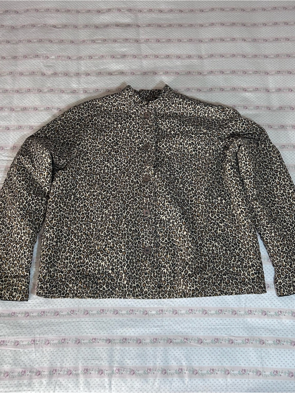 breckenridge Leopard Print Button-Down Shirt in Brown and Black